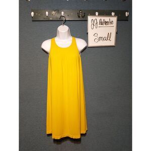 JJ Authentic flowy yellow shift dress size small